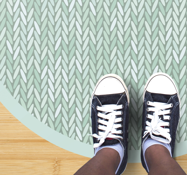 Tappeto vinile strisce motivo a strisce intrecciate - TenStickers