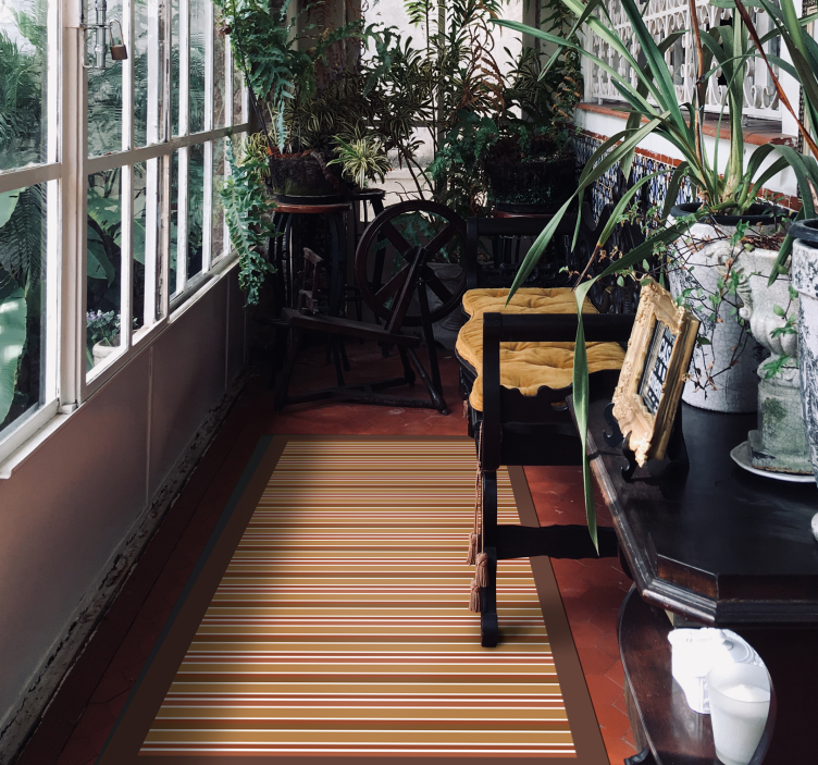 Tappeto vinile strisce motivo rigato - TenStickers