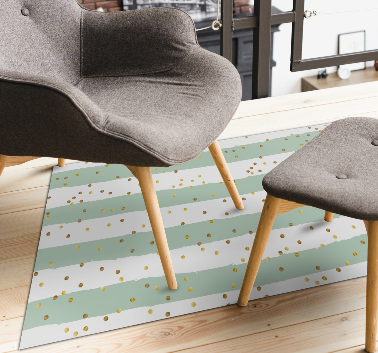 Tappeto vinile strisce pois a righe - TenStickers