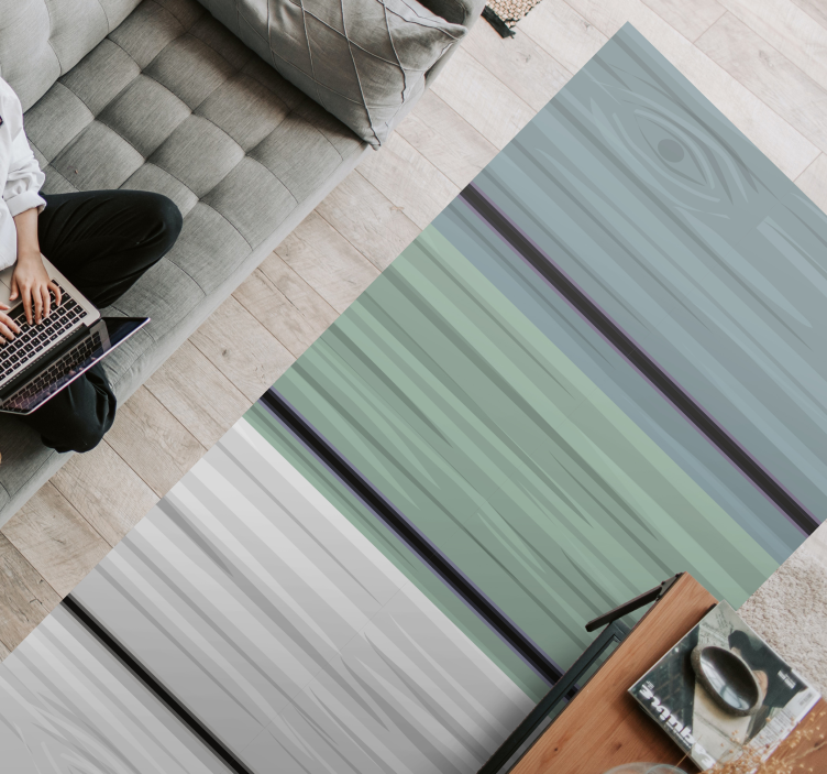 Tappeto vinile strisce serenità a strisce - TenStickers