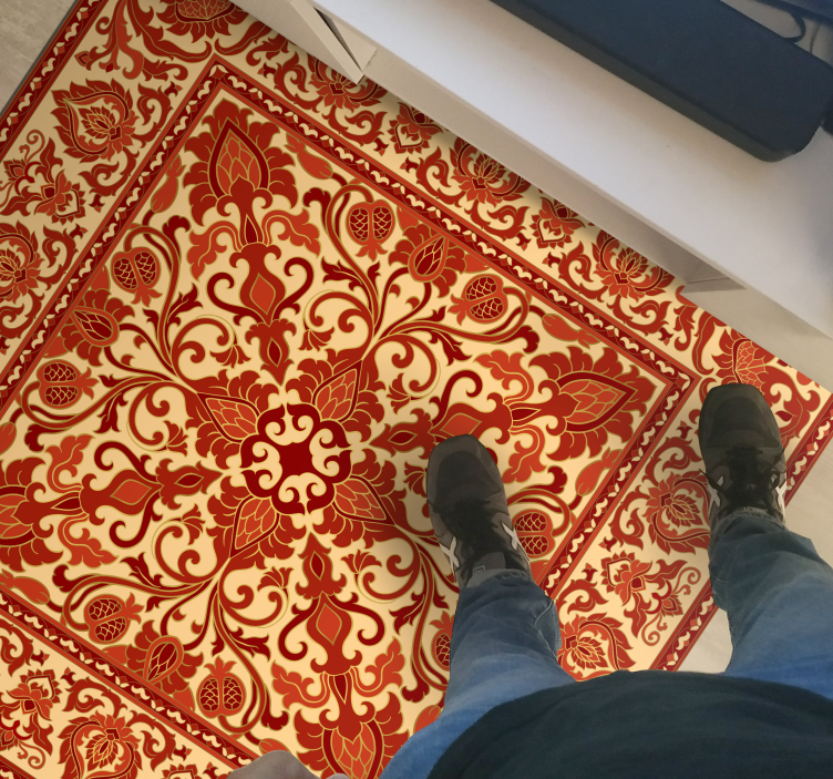 Tappeto vinile vintage ricca ispirazione barocca - TenStickers