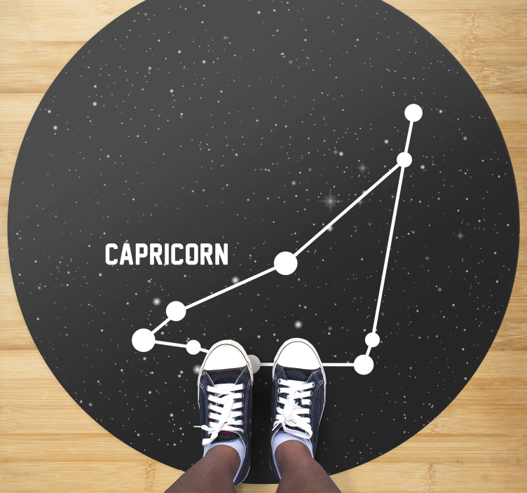 Tappetto vinile stelle costellazione del capricorno - TenStickers