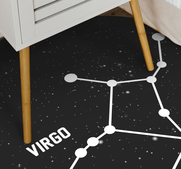 Tappetto vinile stelle costellazione della vergine - TenStickers