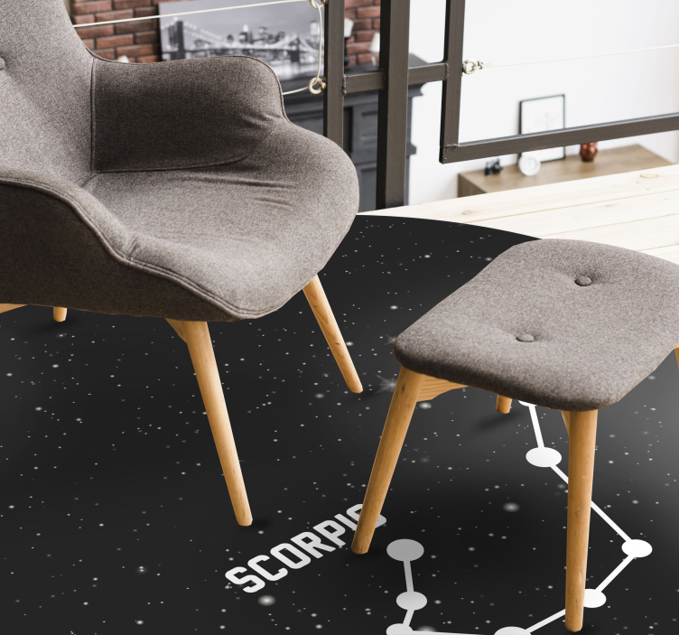 Tappetto vinile stelle costellazione dello scorpione - TenStickers