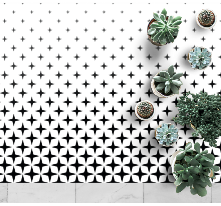 Tappeto in vinile soggiorno elemento celeste - TenStickers