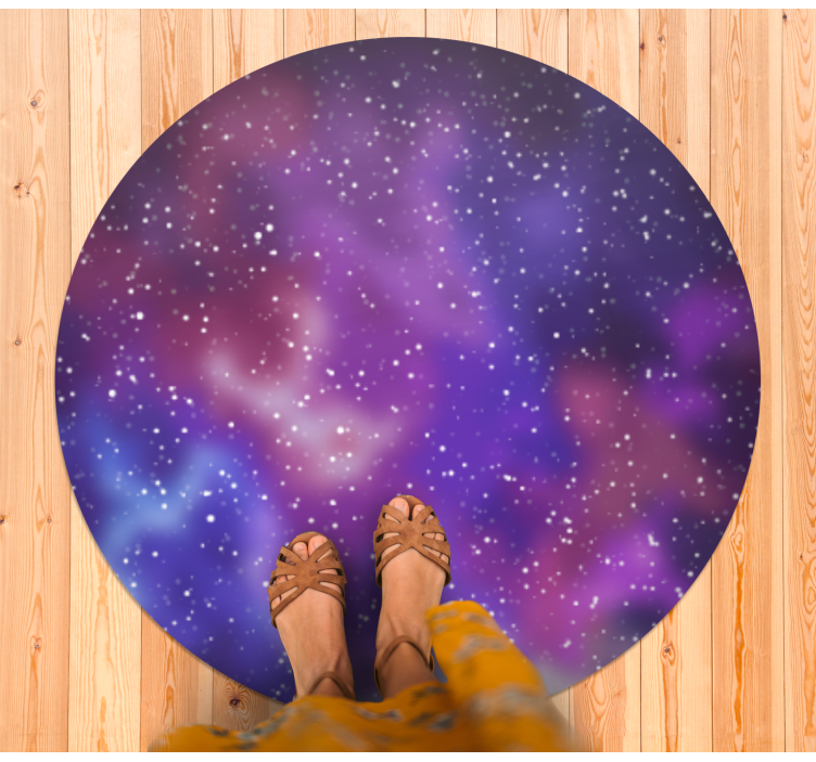 Tappetto vinile stelle ispirato alla galassia - TenStickers