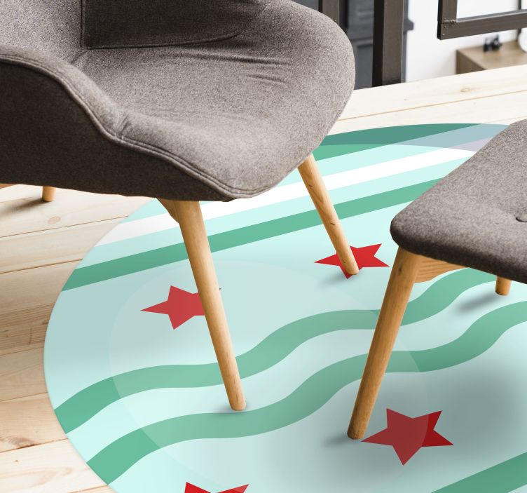 Tappetto vinile stelle motivo stella acquatica - TenStickers