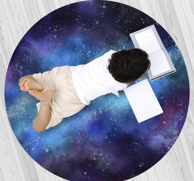 Tappetto vinile stelle oasi ispirata alla galassia - TenStickers