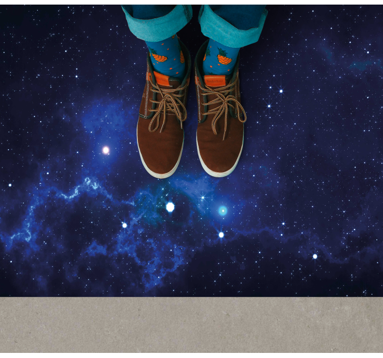 Tappetto vinile stelle scena della nebulosa cosmica - TenStickers