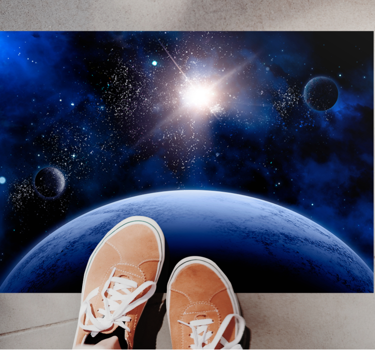 Tappeto vinile per bambini scena stellata cosmica - TenStickers