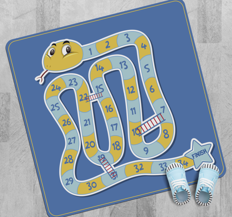 Tappeto vinile giochi serpente e scale - TenStickers