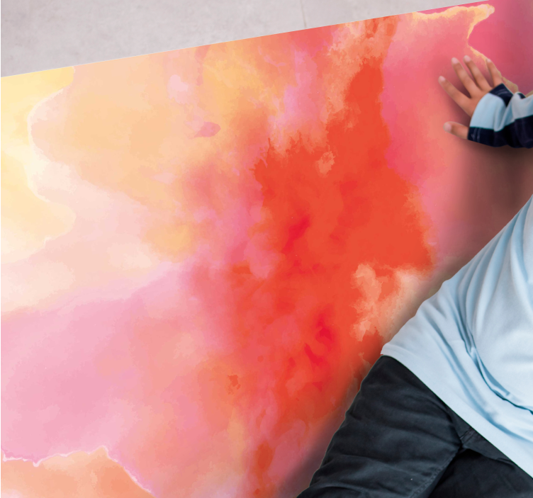 Tappeto vinile per bambini tonalità astratte vibranti - TenStickers