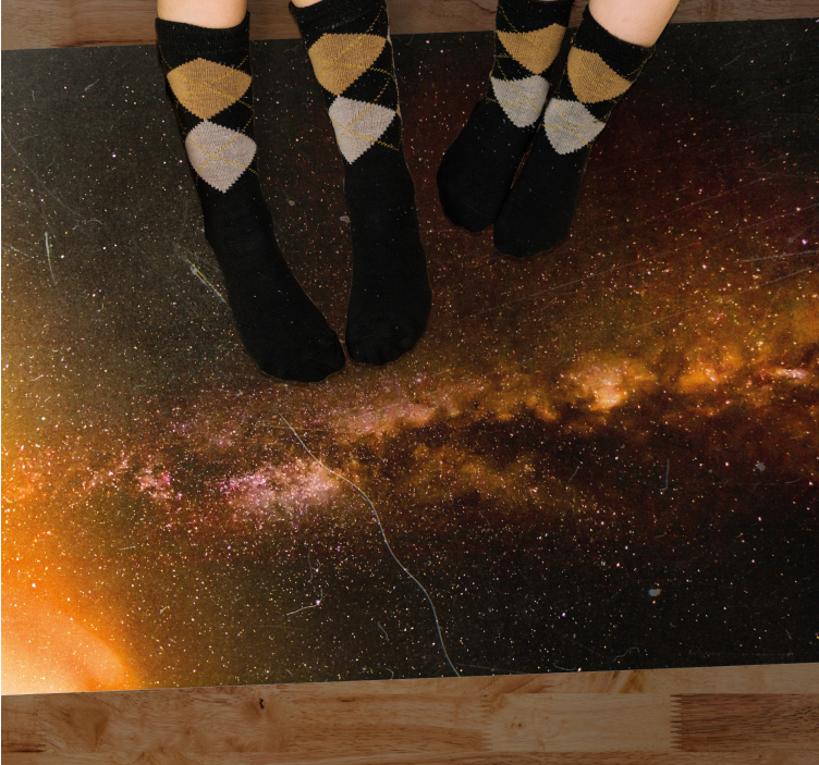 Tappetto vinile stelle vista della galassia cosmica - TenStickers