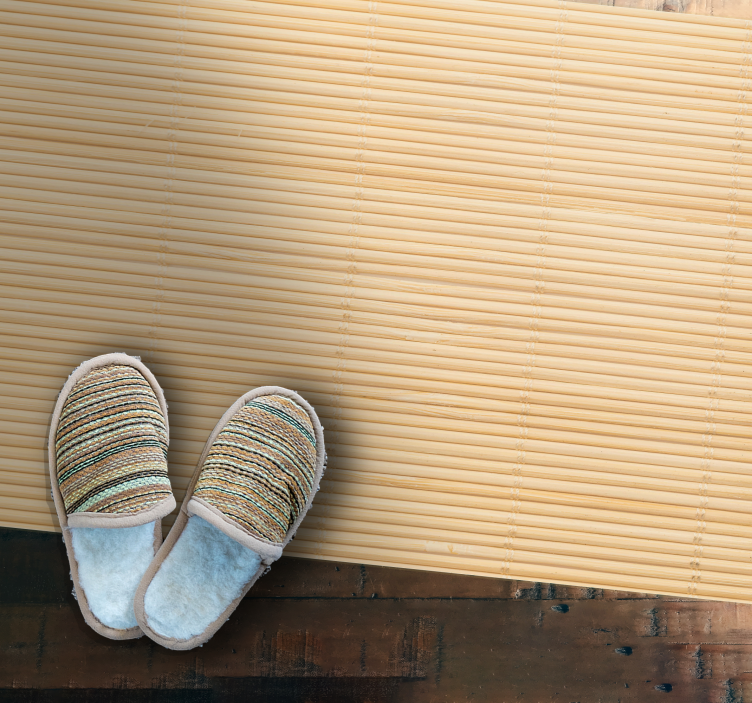 Zerbino pvc texture di bambù naturale - TenStickers