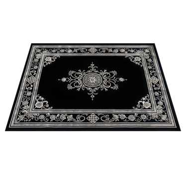 Tappeto vinile nero classico design orientale - TenStickers