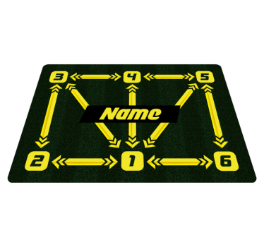Tappeto vinile allenamento di calcio personalizzato - TenStickers
