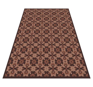 Tappeto vinile piastrelle mocha mousse - TenStickers