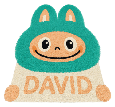 Tappeto vinile per bambini labubu turchese personalizzato - TenStickers