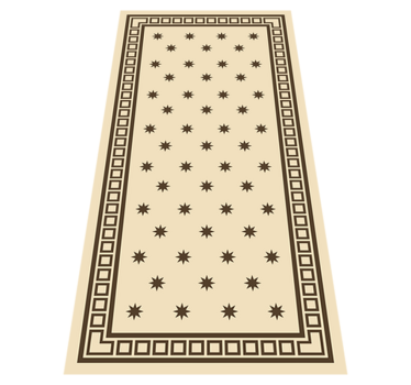 Tappeto pvc cucina motivo beige vintage - TenStickers