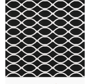 Tappeto vinile sala da pranzo design ovale monocromatico - TenStickers
