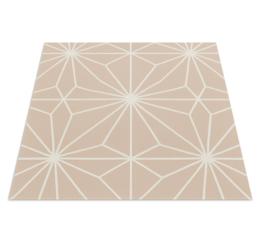 Tappeto pvc cucina motivo stelle beige - TenStickers
