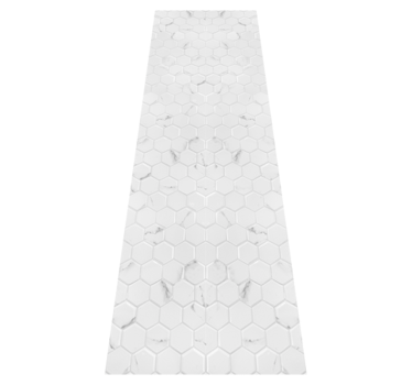 Tappeto pvc cucina piastrelle esagonali grigie eleganti - TenStickers