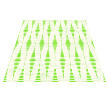 Tappeto vinile geometrico ikat verde rabaul - TenStickers