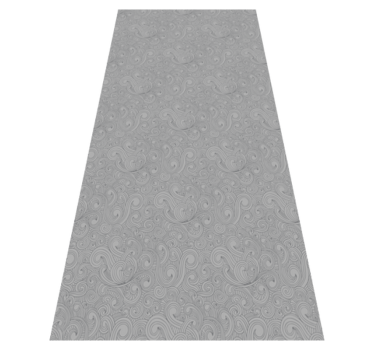 Tappeto pvc cucina motivo floreale grigio - TenStickers
