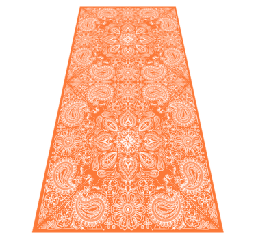 Tappeto pvc cucina piastrelle paisley frigorifero - TenStickers