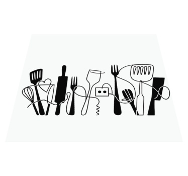 Tappeto pvc cucina accessori da cucina in linea - TenStickers