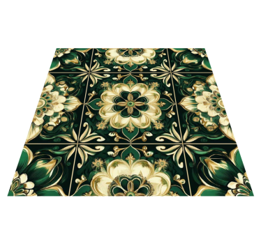 Tappeto pvc cucina piastrelle mosaico botanico - TenStickers
