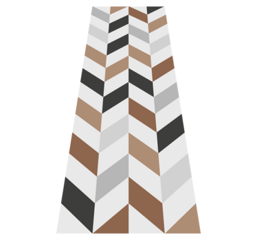 Tappeto vinile ufficio blocchi colorati geometrici - TenStickers