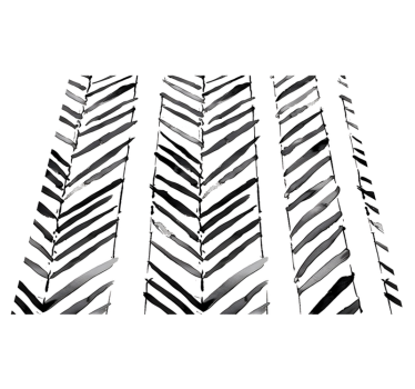Tappeto vinile ufficio design geometrico bianco e nero - TenStickers