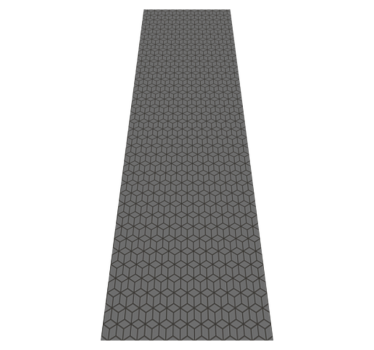 Tappeto vinile ufficio cubi grigi 3d - TenStickers