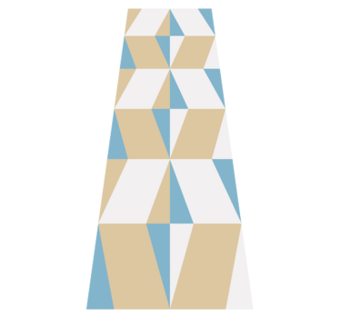 Tappeto vinile ufficio forme geometriche minimaliste - TenStickers