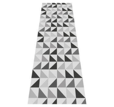 Tappeto vinile ufficio triangoli geometrici - TenStickers