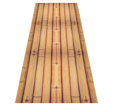 Tappeto vinile ufficio effetto legno bambù - TenStickers