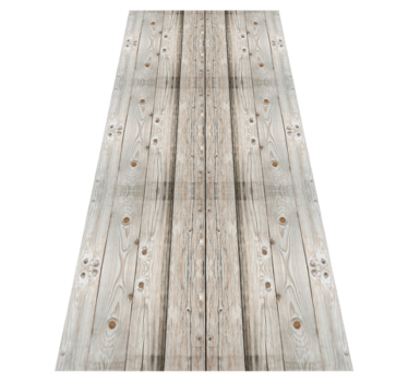 Tappeto vinile ufficio effetto legno pino bianco - TenStickers