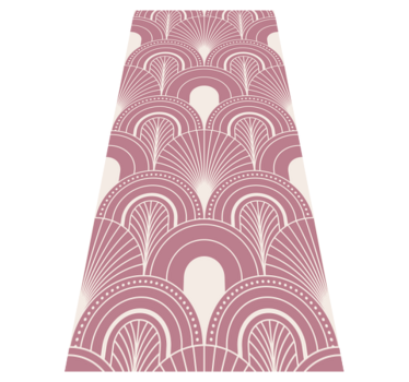 Tappeto vinile ufficio stile decorativo arco rosa oro - TenStickers