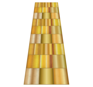 Tappeto vinile ufficio blocchi giallo oro - TenStickers