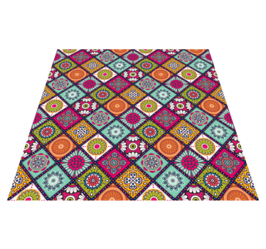 Tappeto vinile Mandala motivo mandala colorato - TenStickers