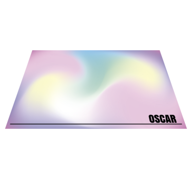 Tappeto vinile con nome gradiente personalizzabile - TenStickers