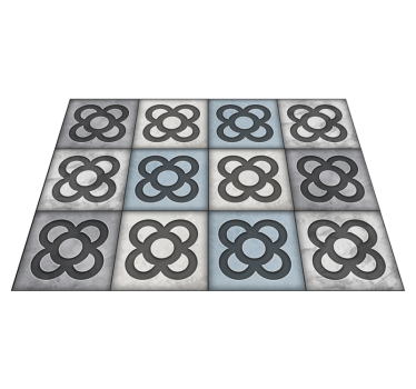 Tappeto vinile piastrelle modello di piastrelle decorative - TenStickers