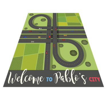 Tappeto vinile con nome mappa di gioco personalizzabile - TenStickers