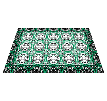 Tappeto vinile piastrelle mosaico ornato - TenStickers