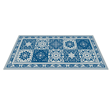 Tappeto vinile piastrelle estetica in ceramica decorata - TenStickers