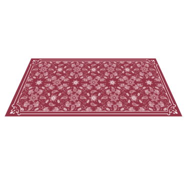 Tappeto vinile mosaico arazzo floreale ornato - TenStickers