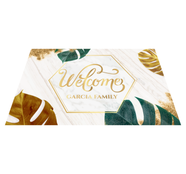 Tappeto vinile con nome ingresso personalizzabile - TenStickers