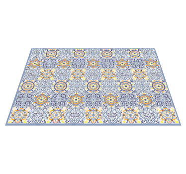 Tappeto vinile piastrelle mediterraneo colorato - TenStickers