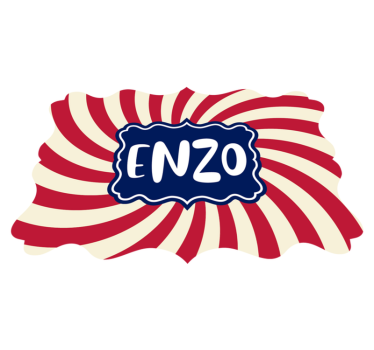Tappeto vinile con nome strisce personalizzate - TenStickers